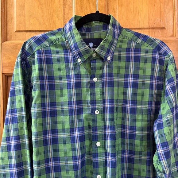 Saddlebred Other - Saddlebred Green and Blue Plaid Button Down Shirt Men’s M